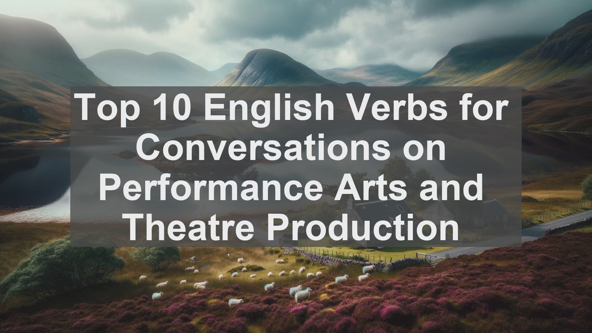 'Video thumbnail for Top 10 English Verbs for Conversations on Performance Arts and Theatre Production'