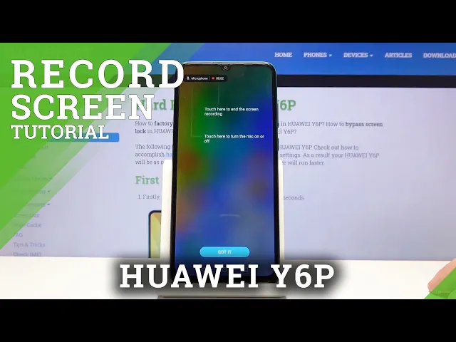 Video thumbnail for How to Record Screen in Huawei Y6P - Save Screen Actions