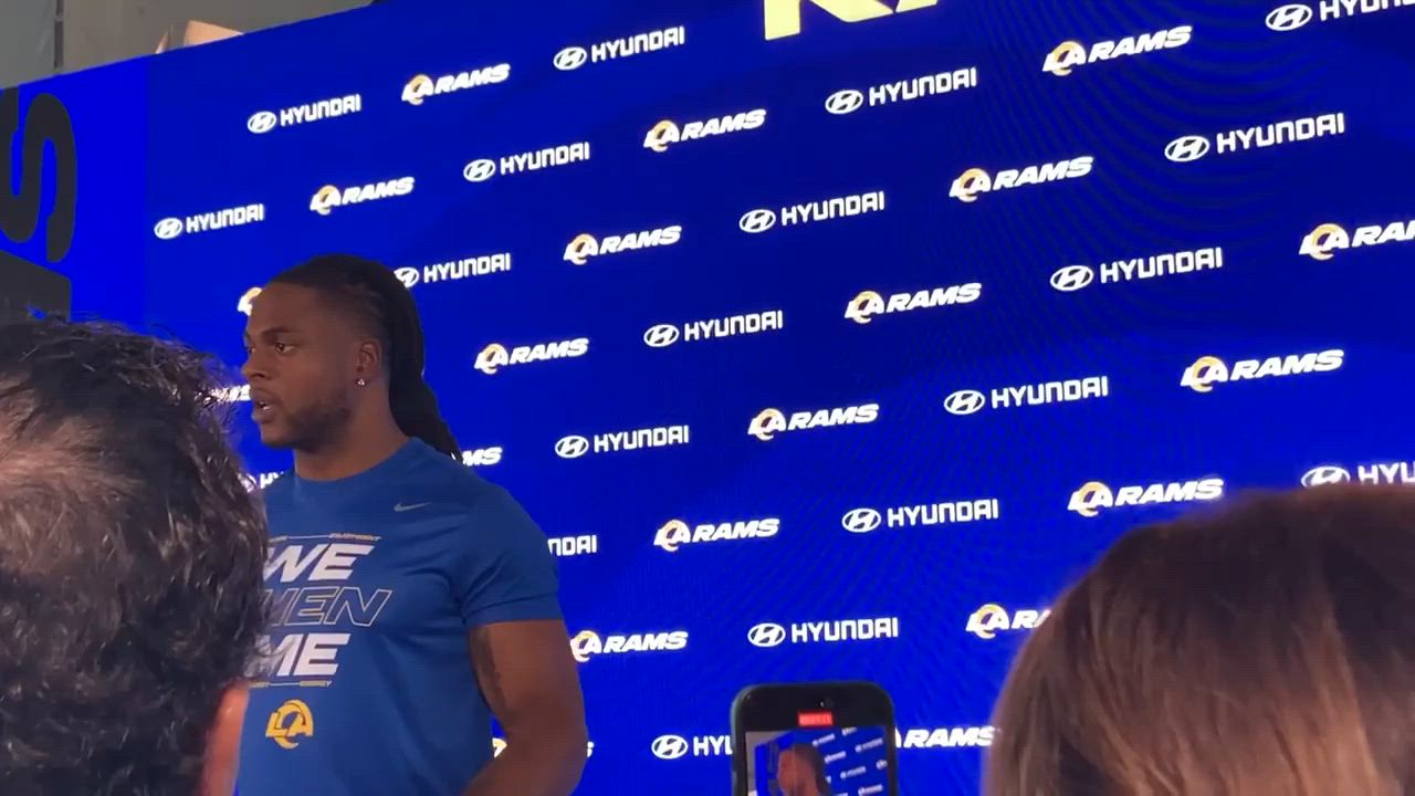 Video thumbnail for Los Angeles Rams WR Davante Adams On Returning From Injury, Struggles, Playoff Experience