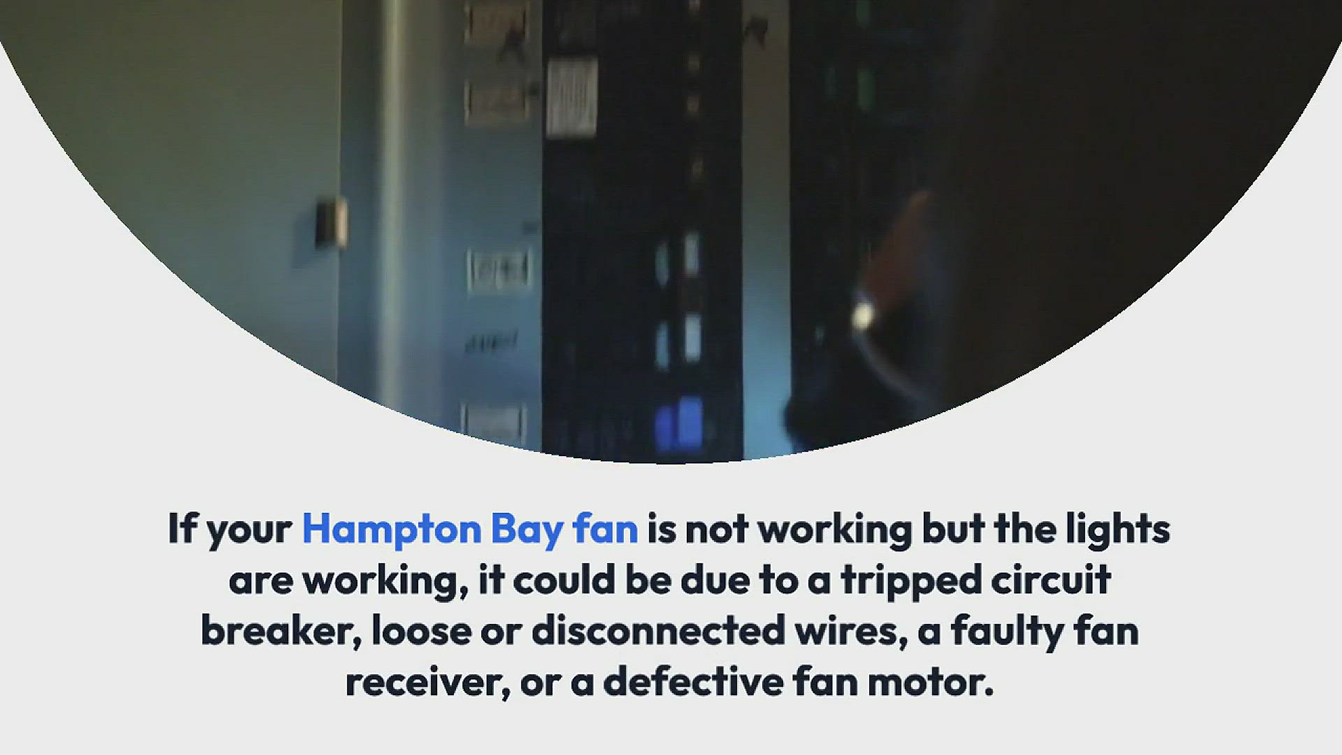 Video thumbnail for Fix Hampton Bay Fan Not Working But Lights Are Working – A Complete DIY Solution