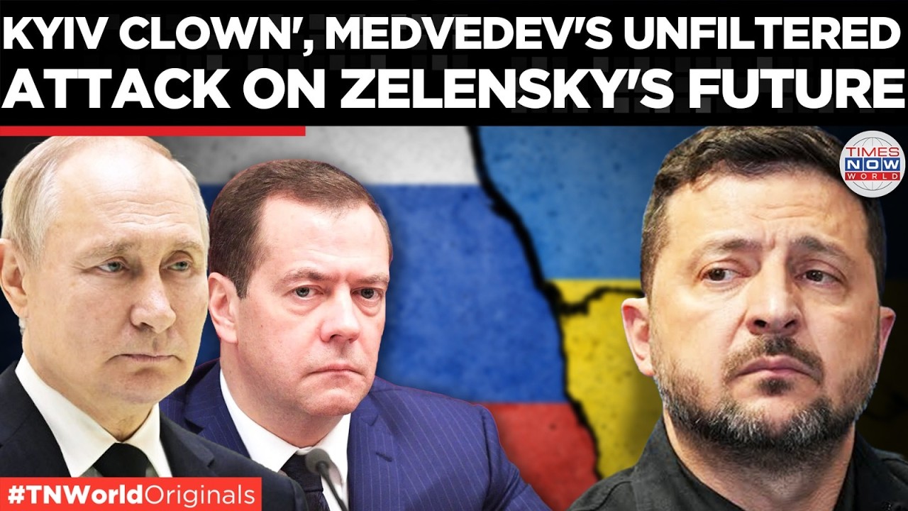 Video thumbnail for 'MISERABLE CAREER', Medvedev Calls Zelensky A Bloody Kyiv Clown Moving Toward His Own Political End
