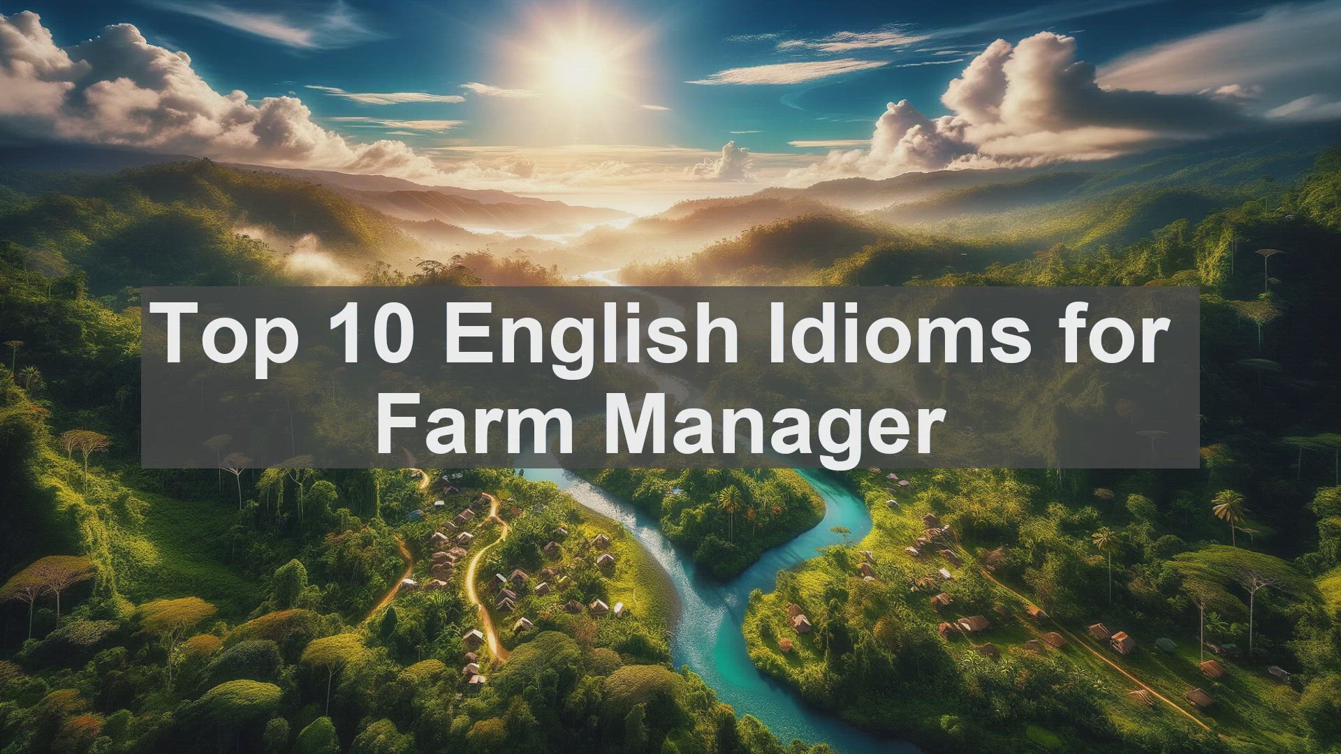 'Video thumbnail for Top 10 English Idioms for Farm Manager'