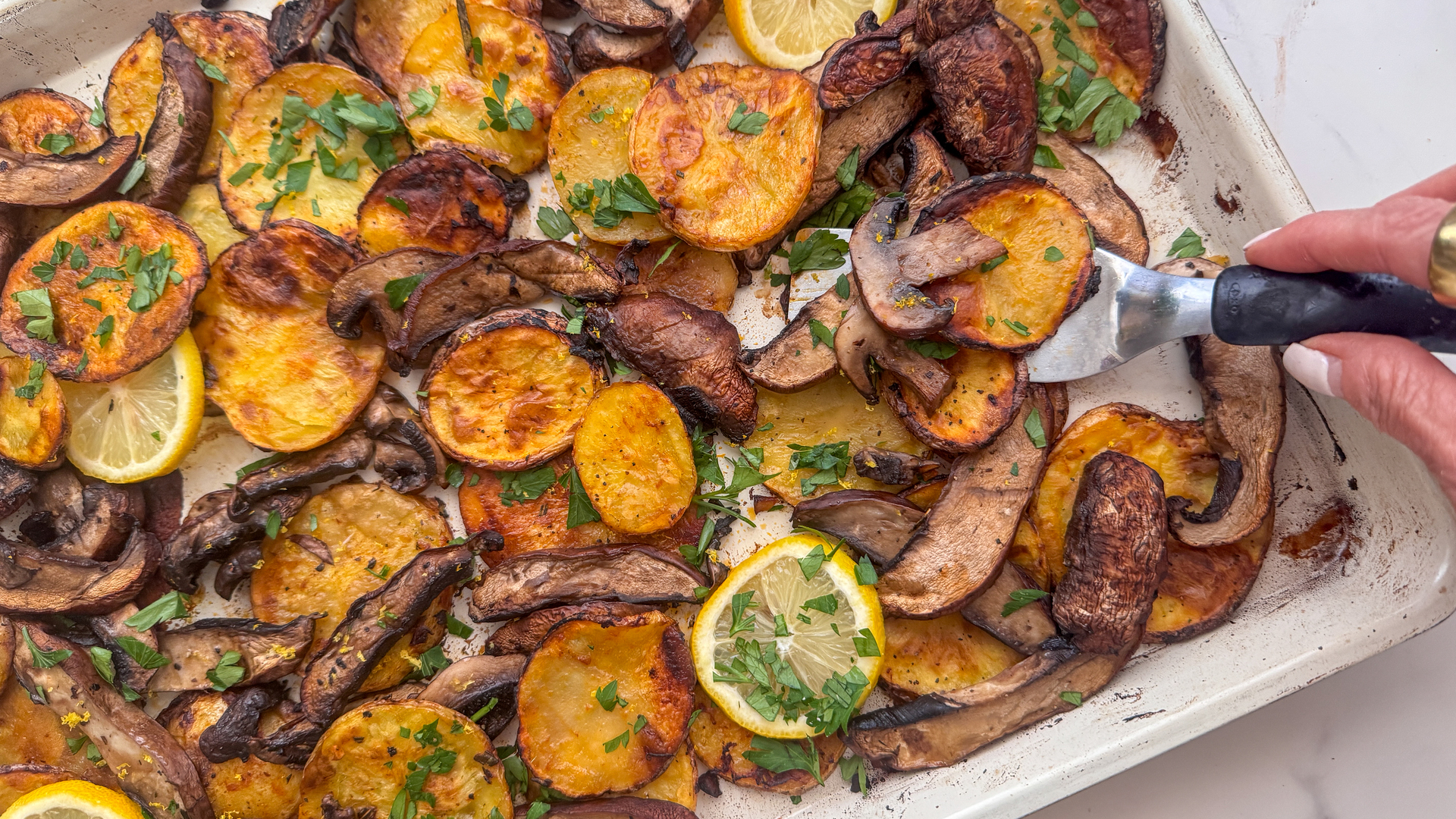 Video thumbnail for Mushroom Potato Bake Recipe
