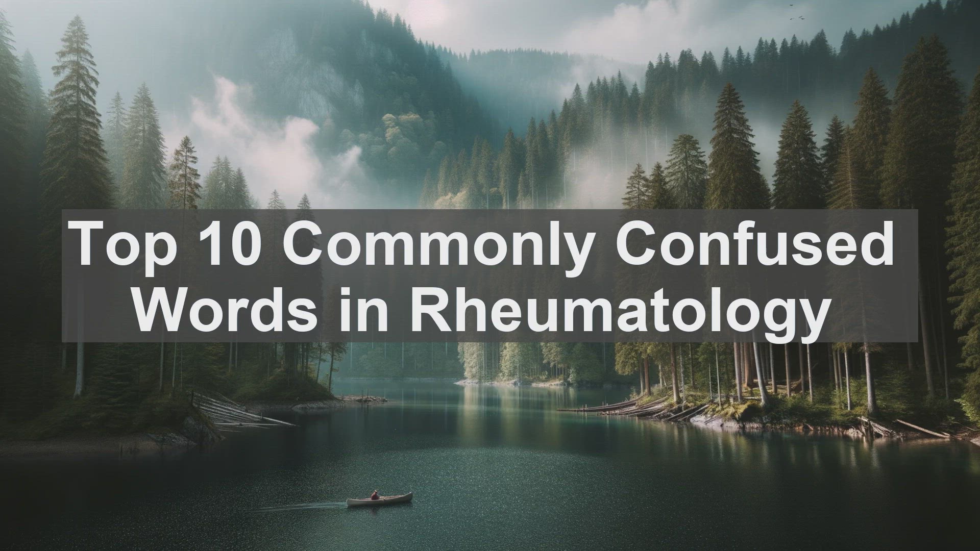 'Video thumbnail for Top 10 Commonly Confused Words in Rheumatology'