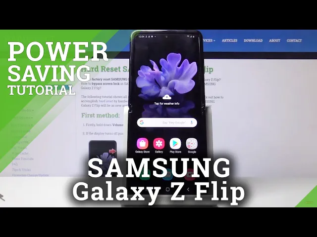 Video thumbnail for How to Enable Power Saving Mode in SAMSUNG Galaxy Z Flip – Battery Saver