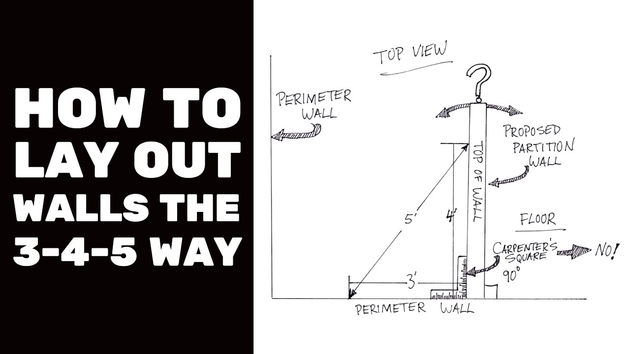Video thumbnail for BASEMENT FINISHING COURSE VIDEO: How to Lay out Walls the 3-4-5 Way