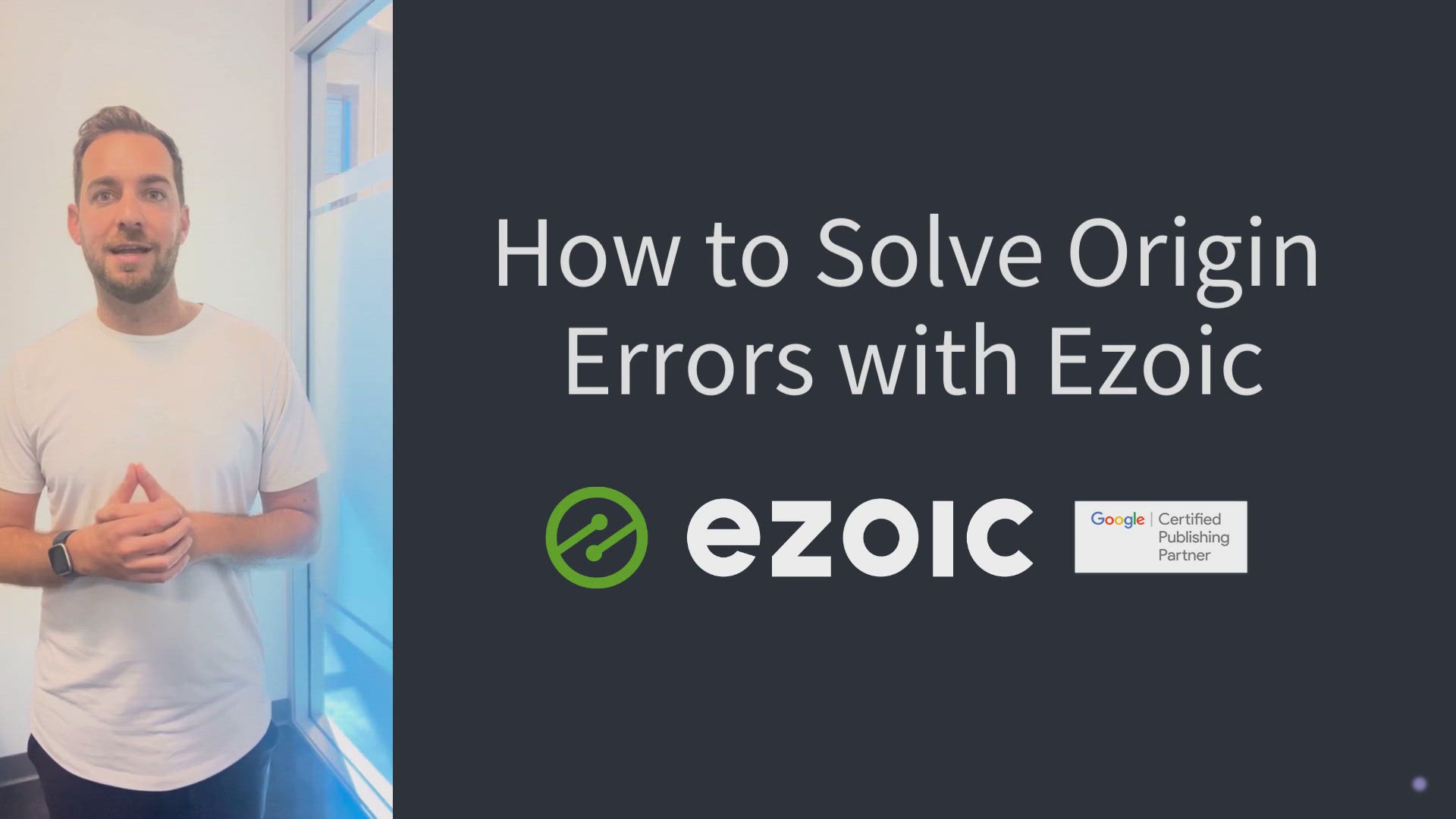 'Video thumbnail for Resolving Origin Errors with Ezoic'