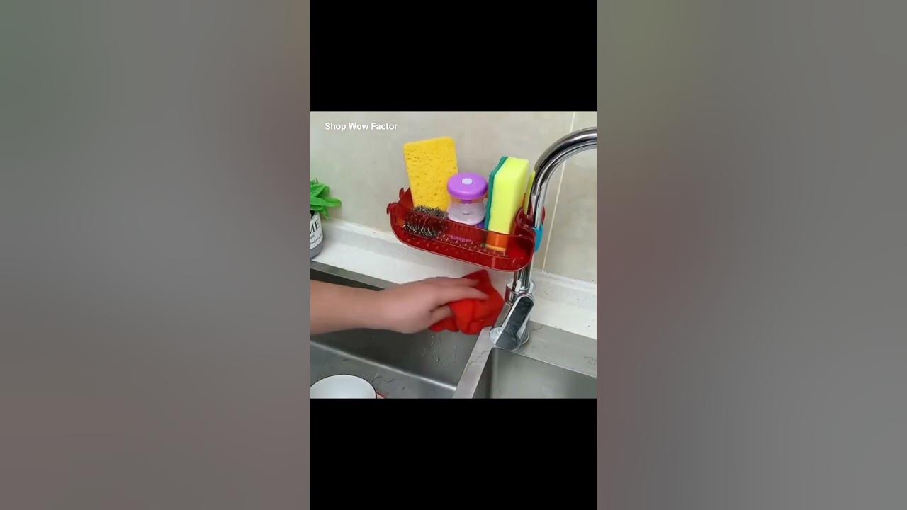 Video thumbnail for Sink Accessories Organizer | Space-Saving Storage Solution | π Link is in Description || #shorts