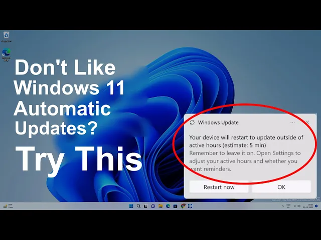 Video thumbnail for How to Disable Windows Automatic Updates on Windows 11 Permanently or Temporarily