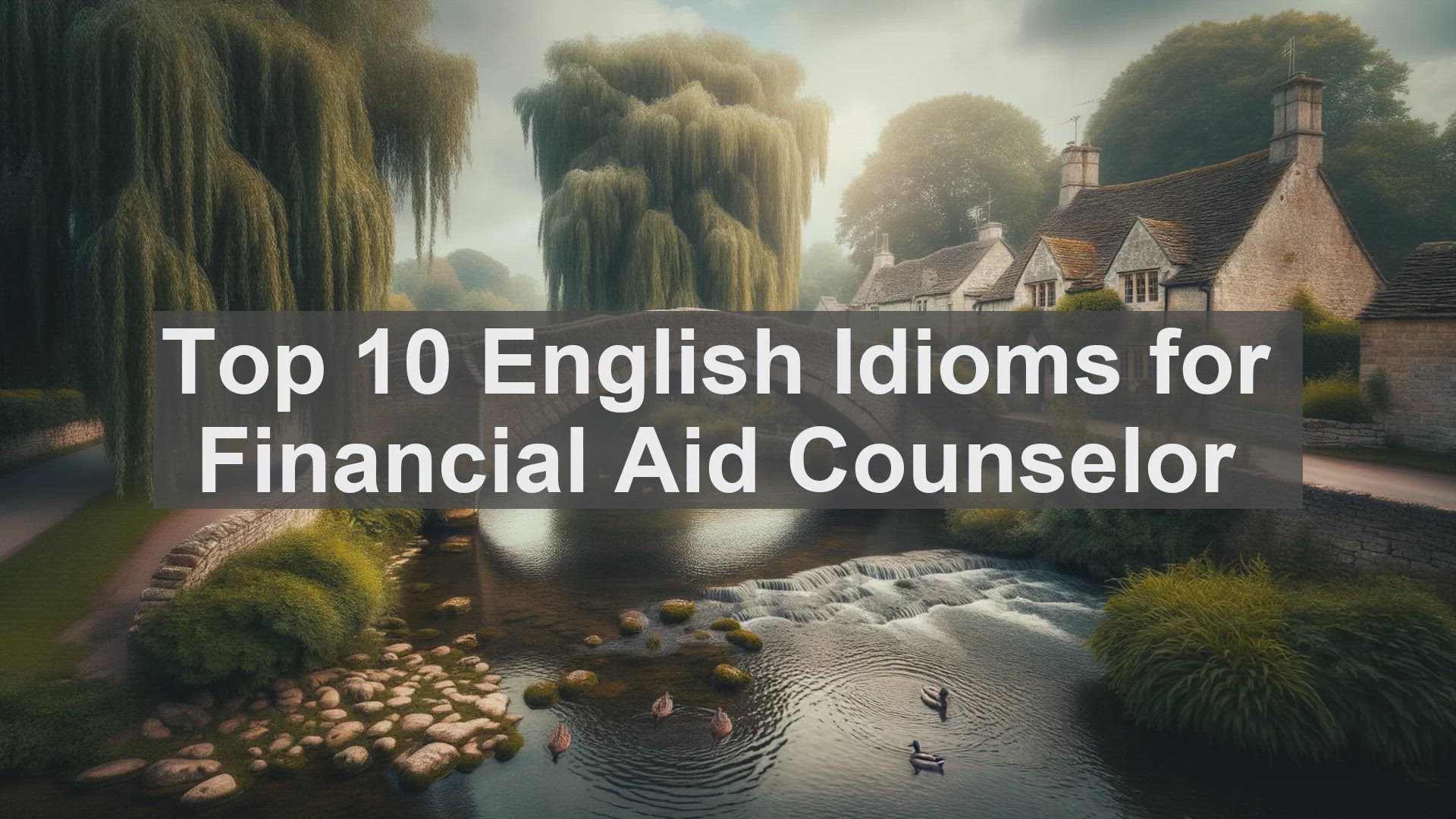 'Video thumbnail for Top 10 English Idioms for Financial Aid Counselor'
