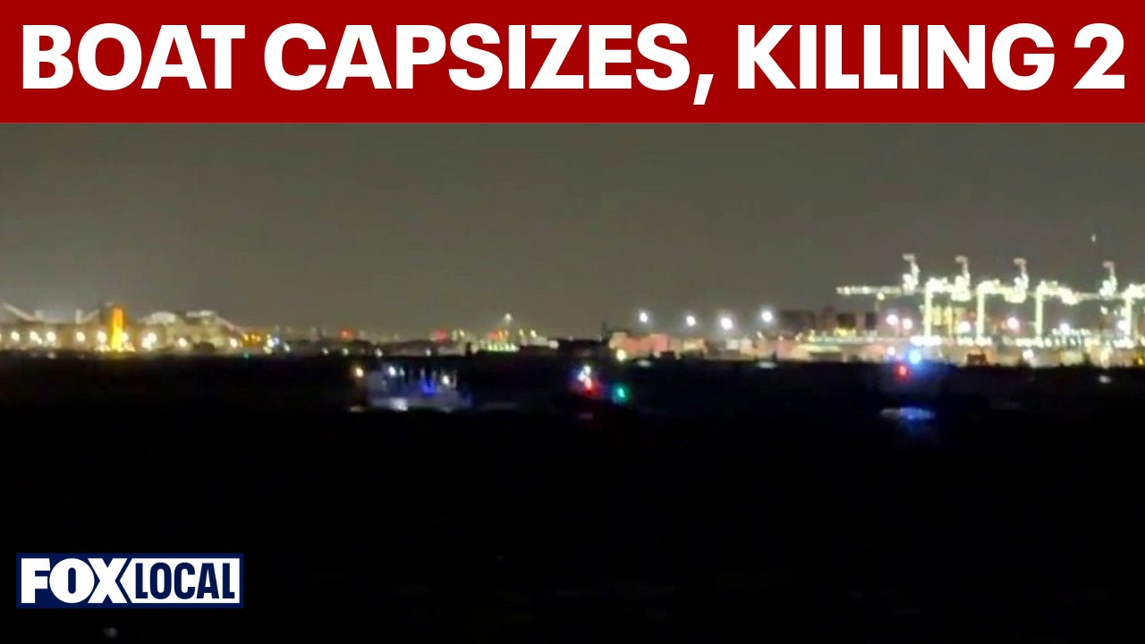 Video thumbnail for Boat capsizes near Liberty Island, killing mother and baby; operator charged