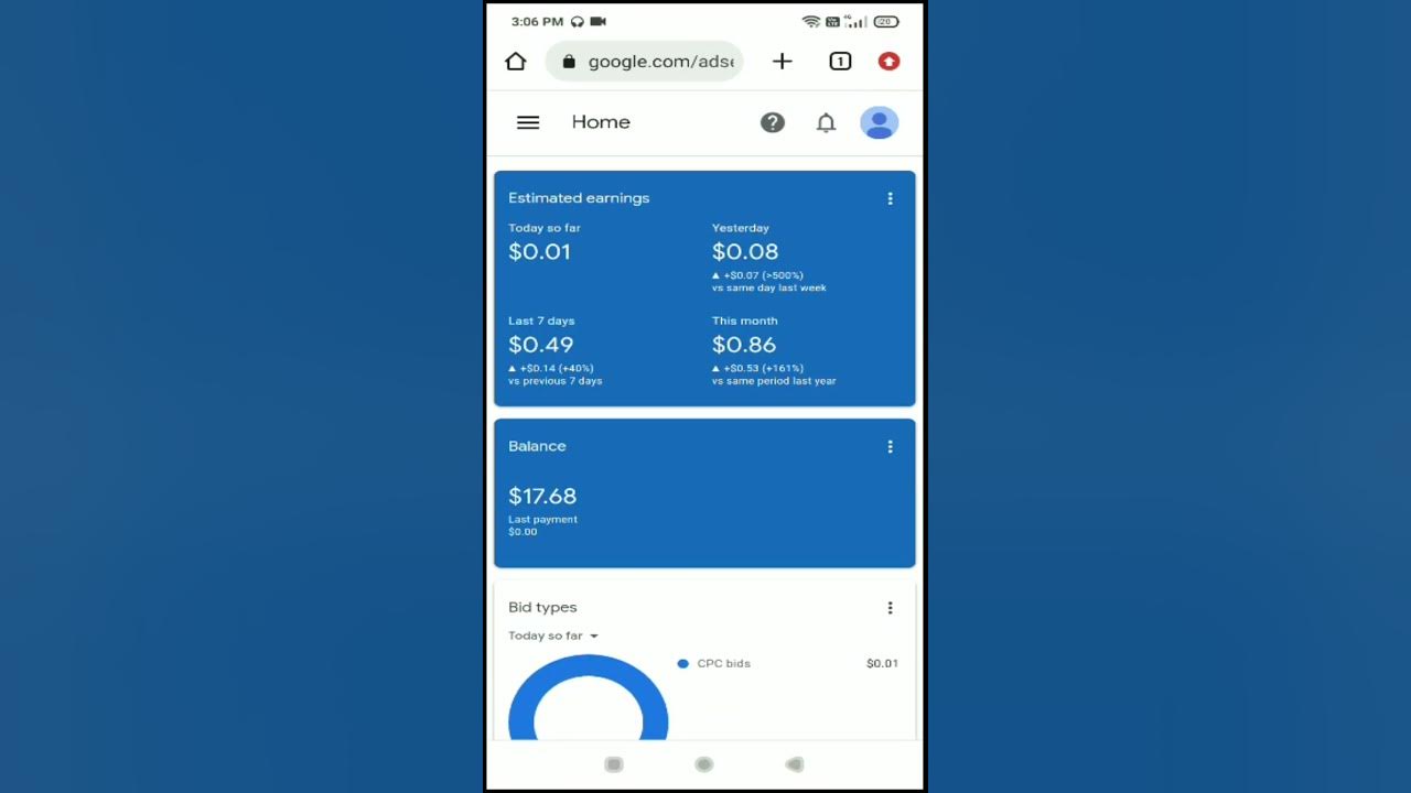 Video thumbnail for Adsense Earnign Proof 2023 | My Adsense Earning Today from blog #adsenseearningproof