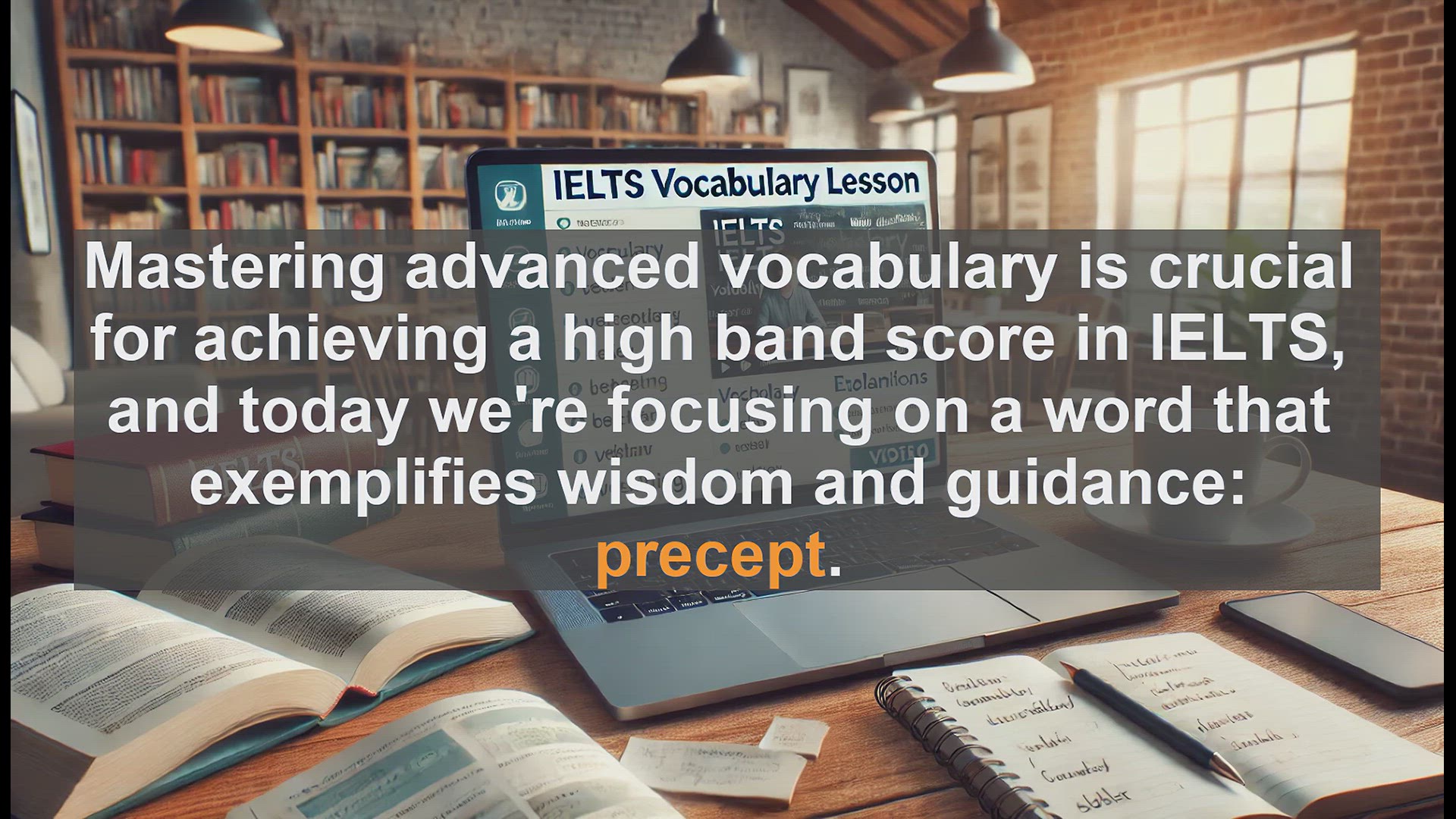 'Video thumbnail for 2000 Must Know IELTS 9.0 Vocabulary - IELTS Vocabulary: Understanding and Using 'Precept''