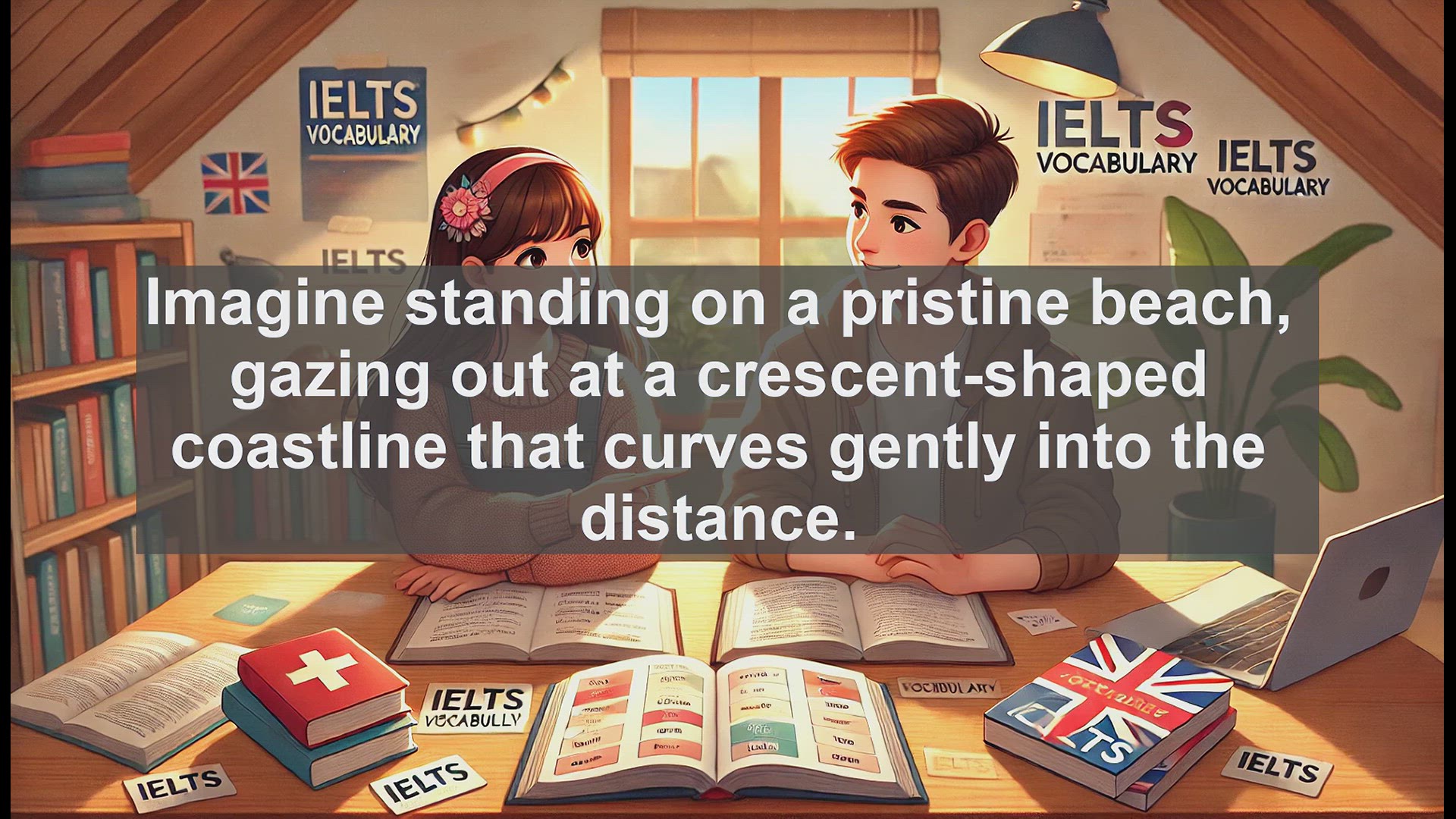 'Video thumbnail for 5000 Must Know IELTS 8.0 Vocabulary - Bight: A Key IELTS Vocabulary Word for Coastal Descriptions'