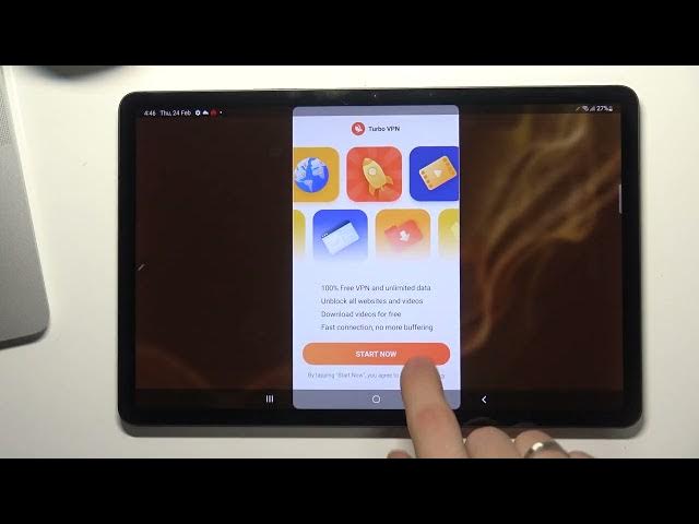Video thumbnail for Samsung Galaxy Tab S8 - How To Setup Free VPN