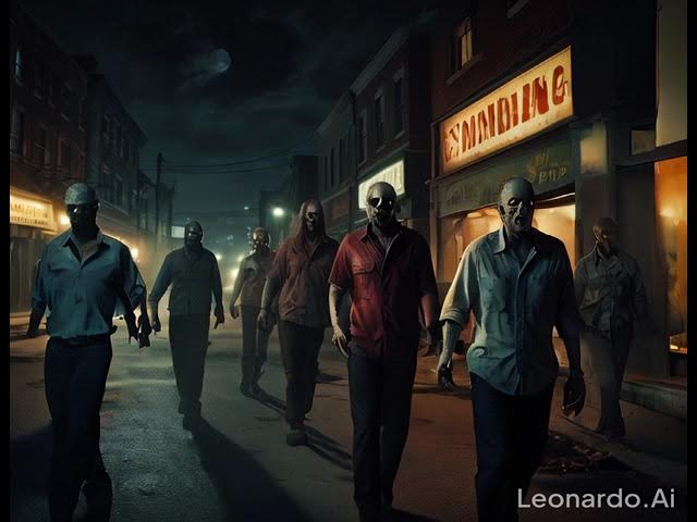 'Video thumbnail for The walking dead walking through town #creepy #halloween #spooky #horror'