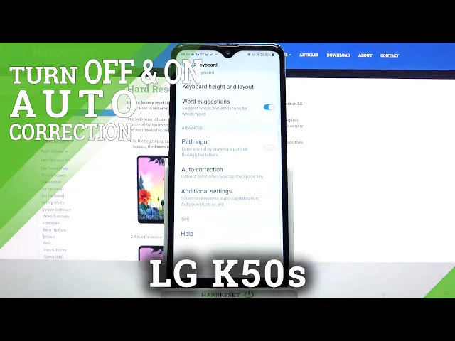 Video thumbnail for How to Activate Text Correction Options in LG K50S - Autocorrection