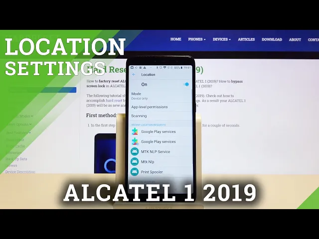 Video thumbnail for How to Turn off Location in Alcatel 1 2019 – Location Settings