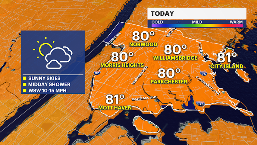 Video thumbnail for Mostly dry and refreshing conditions expected across The Bronx