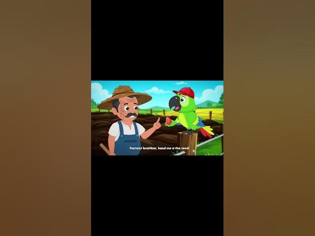 Video thumbnail for तोता और किसान कार्टून वीडियो 🤗🥰👍 #comedy #cartoon #freefire #trending #viralvideo #ytshorts