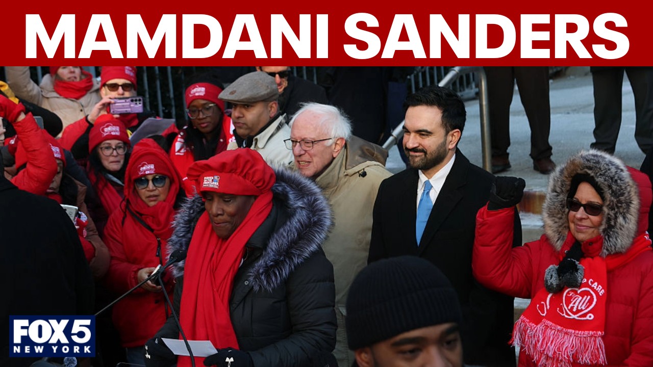 Video thumbnail for Mamdani and Sanders join nurses strike week 2: Full video