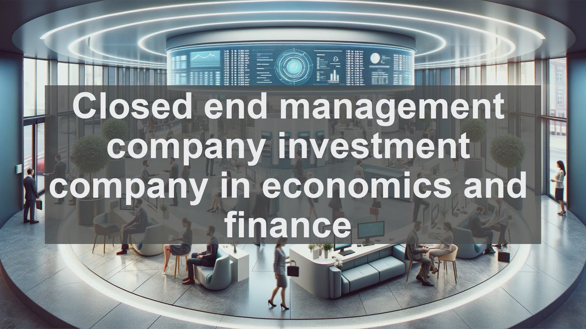 'Video thumbnail for Closed end management company investment company in economics and finance'