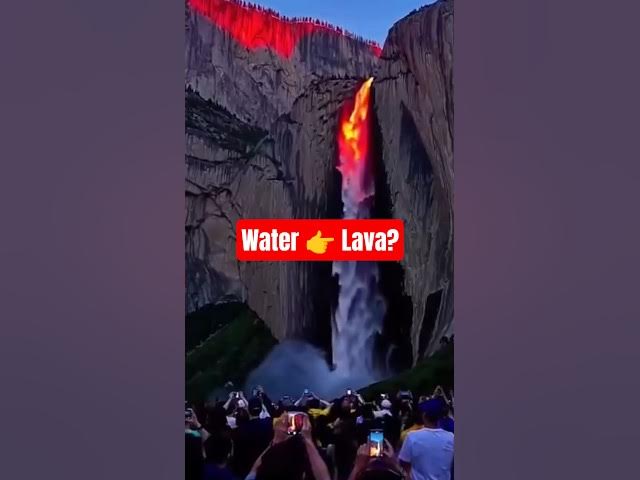 Video thumbnail for For just 15 minutes a year, water in Yosemite turns to lava. #yosemitepark #yosemitefalls