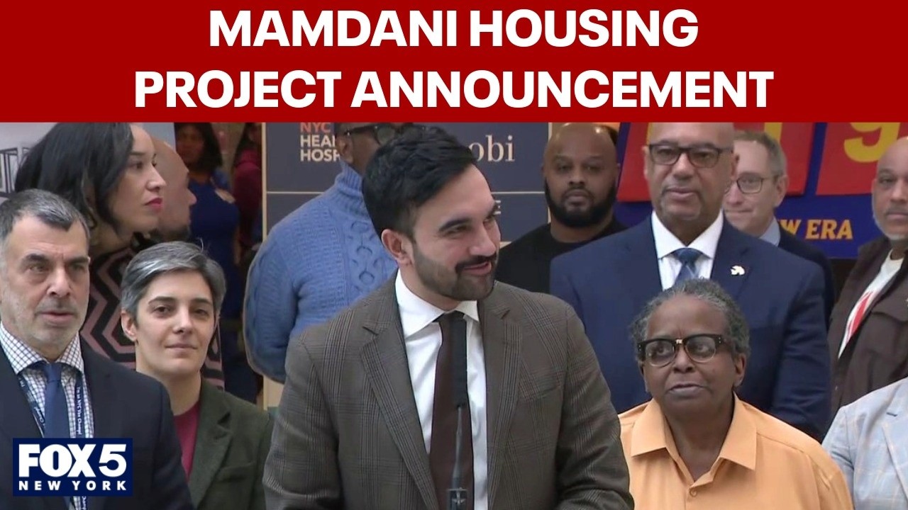 Video thumbnail for FULL: Mamdani housing project announcement