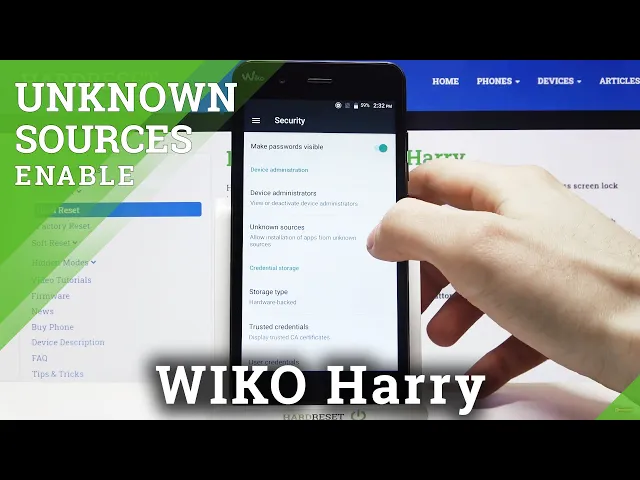 Video thumbnail for WIKO Harry Unknown Sources - Allow App Installation