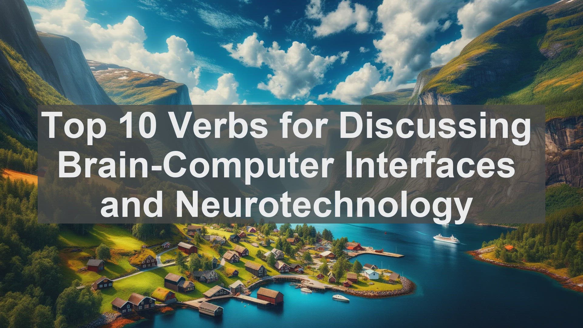 'Video thumbnail for Top 10 Verbs for Discussing BrainComputer Interfaces and Neurotechnology'