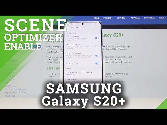 Video thumbnail for How to Use Scene Optimizer Samsung Galaxy S20+ | Camera Tutorial