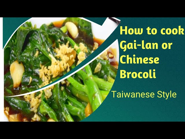 Video thumbnail for Easy Chinese Broccoli ( Gai- lan) with stir fry with pork slice and soy sauce!#chinesefood