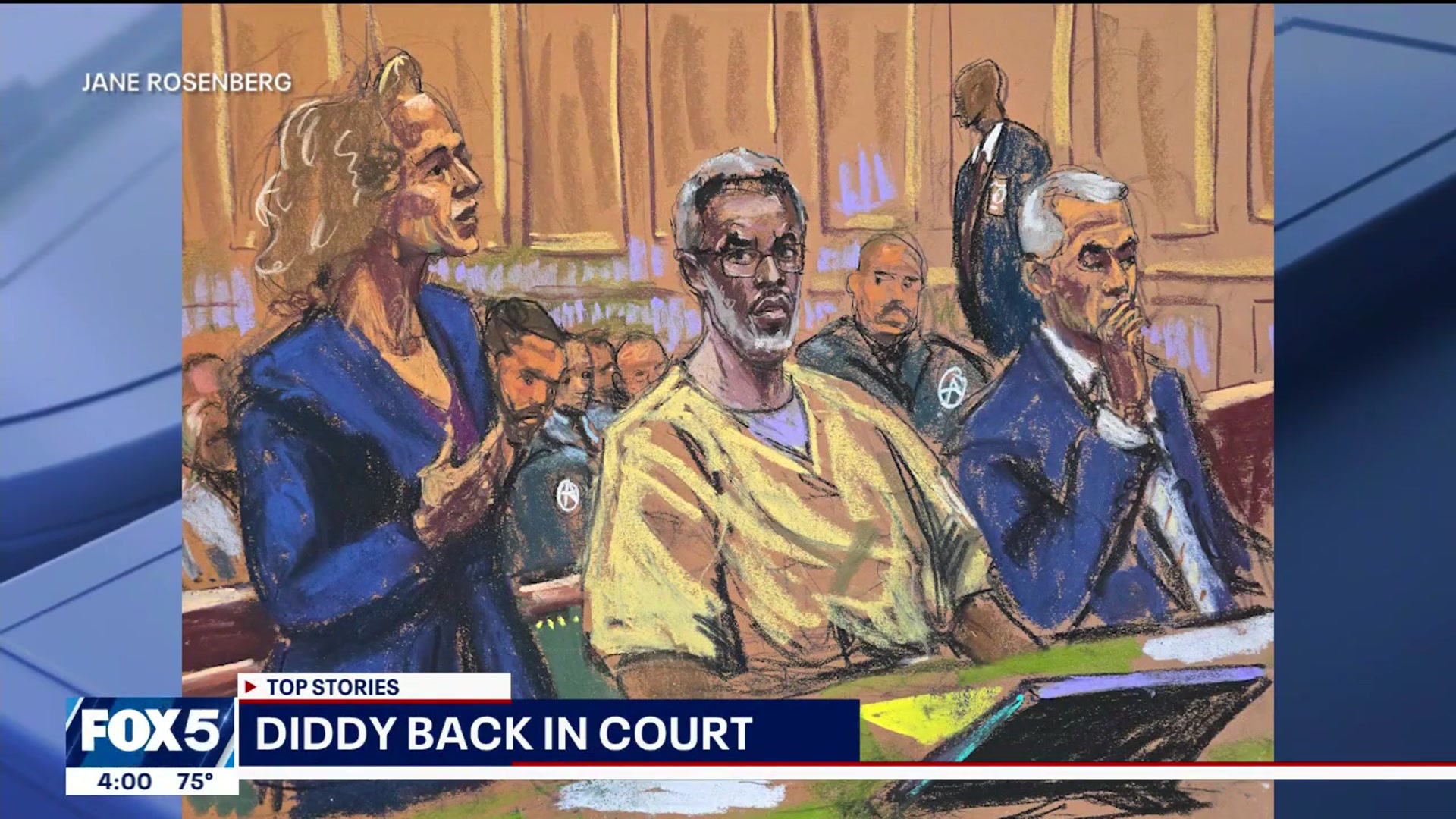 'Video thumbnail for Diddy back in court, casino proposals pass | FOX 5 News Block'