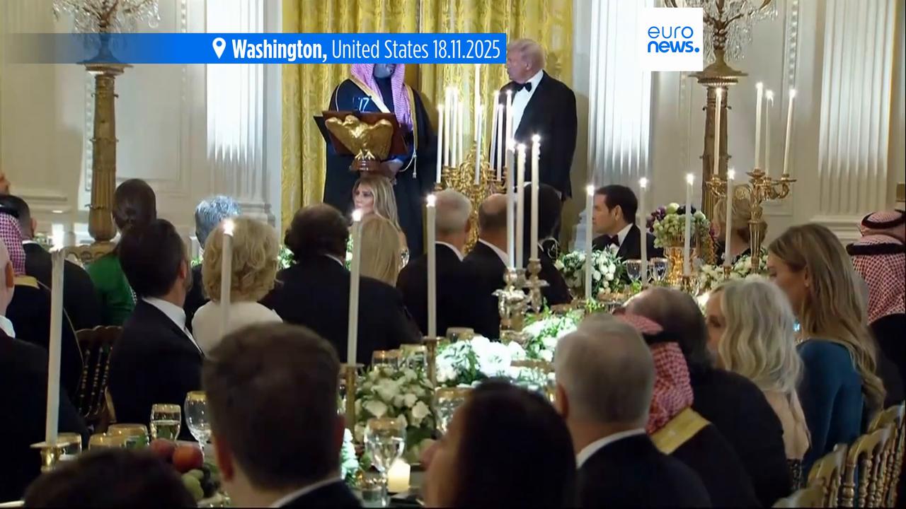 Video thumbnail for Cristiano Ronaldo attends White House dinner in honour of Saudi crown prince