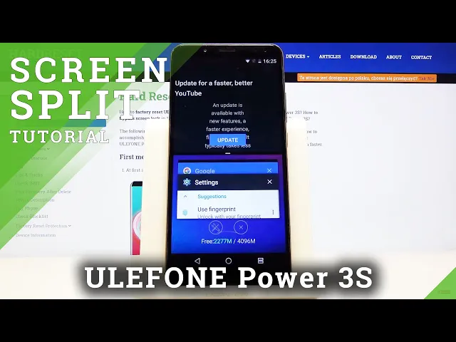 Video thumbnail for How to Enter Split Screen in Ulefone Power 3S – Create Double Screen