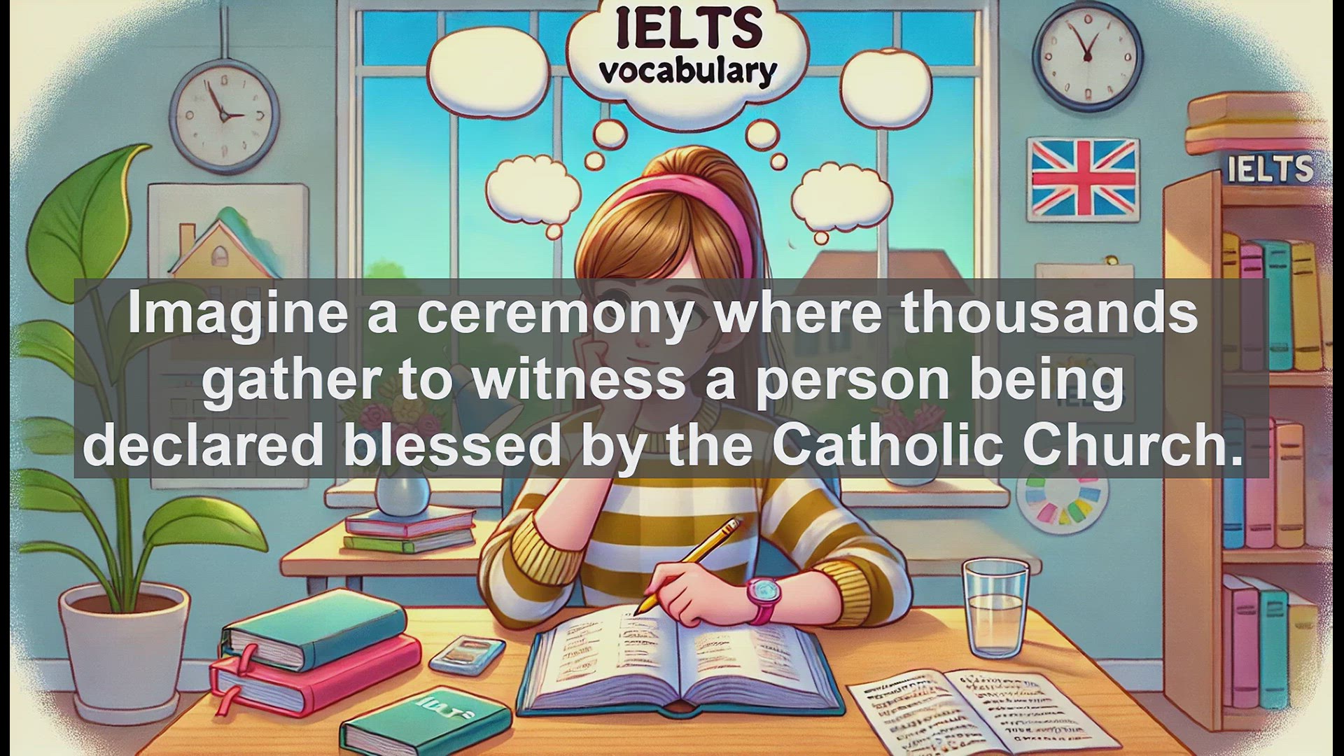 'Video thumbnail for 5000 Must Know IELTS 8.0 Vocabulary - Beatify: The Path to Sainthood and Beyond'