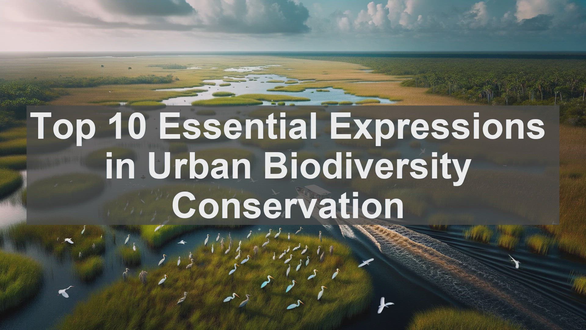'Video thumbnail for Top 10 Essential Expressions in Urban Biodiversity Conservation'