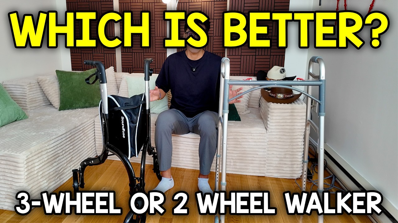Video thumbnail for 2 Wheel Vs 3 Wheel Walker (Drive Medical or Soundfuse Rollator)