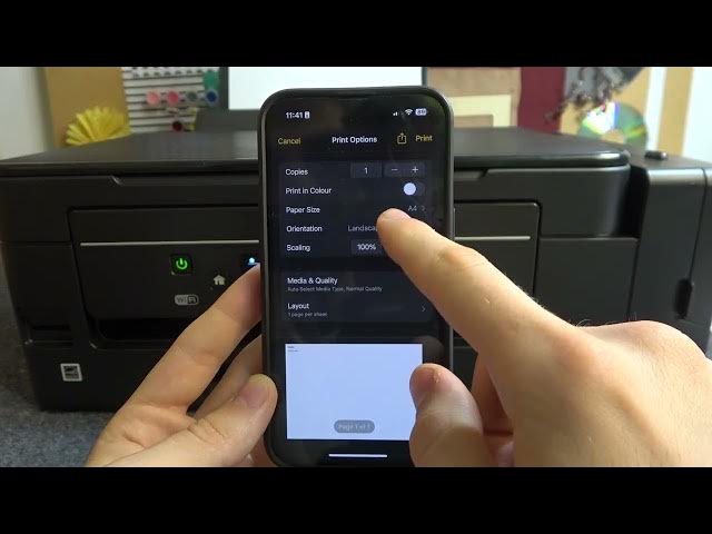 Video thumbnail for How To Print With Epson ET 2650 Using iPhone