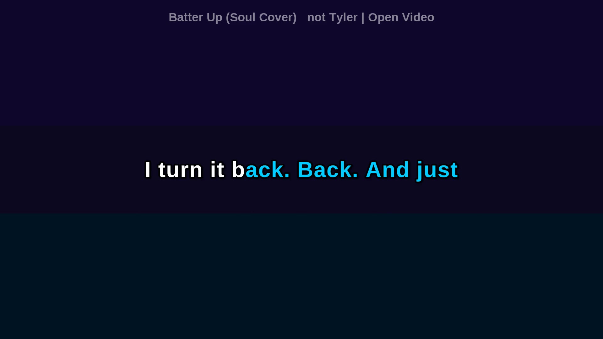 Video thumbnail for (Karaoke w/ Lyrics) Batter Up (Soul Cover) not Tyler