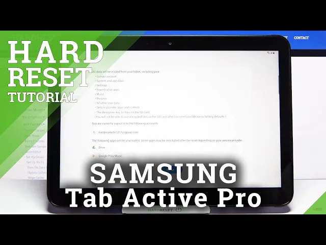 Video thumbnail for How to Factory Reset SAMSUNG Galaxy Tab Activate Pro – Delete All Personal Data & Settings