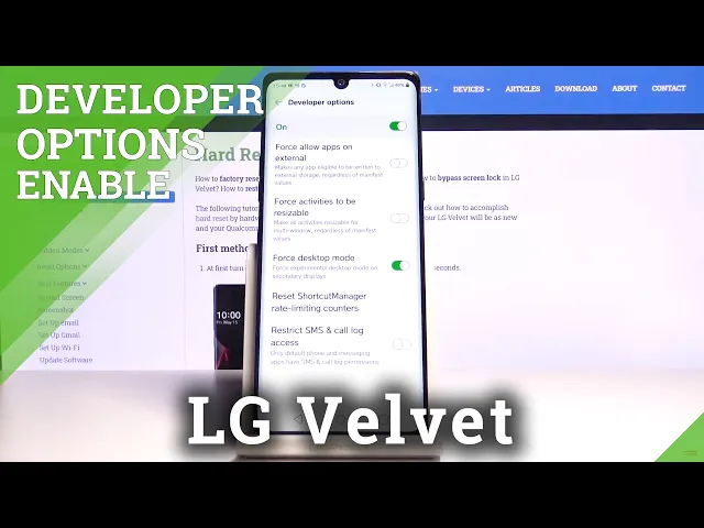 Video thumbnail for How to Open Developer Mode on LG VELVET – Enter Developer Options
