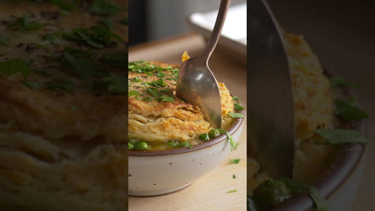 Video thumbnail for Buttermilk biscuits make the best pot pie topping!