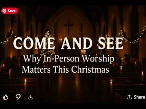 Video thumbnail for “Come and See: Why In-Person Worship Matters This Christmas”