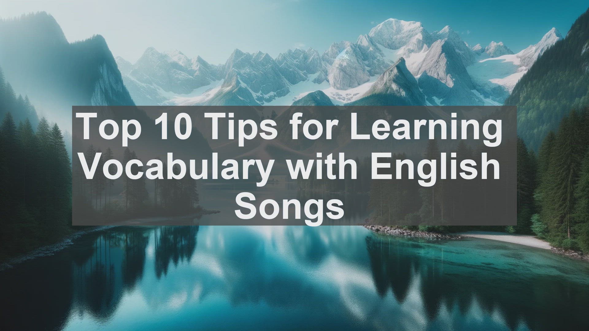 'Video thumbnail for Top 10 Tips for Learning Vocabulary with English Songs'