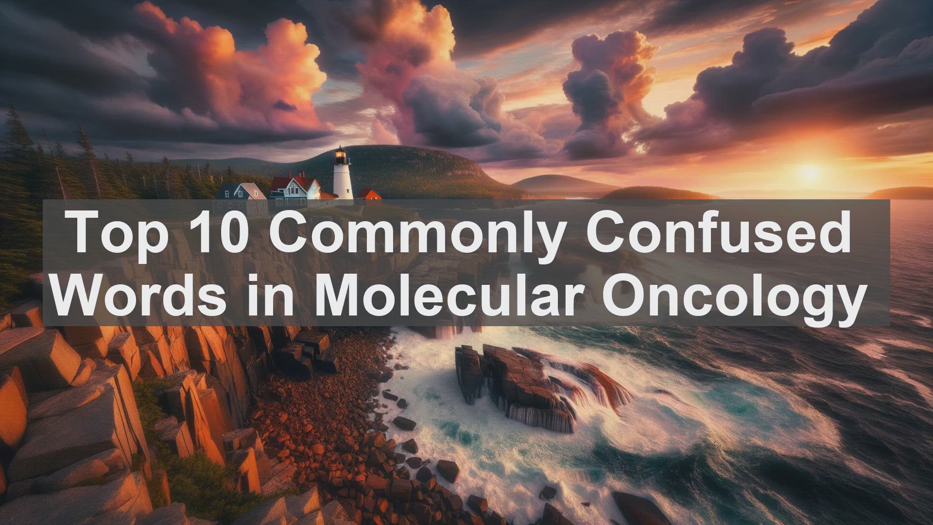 'Video thumbnail for Top 10 Commonly Confused Words in Molecular Oncology'