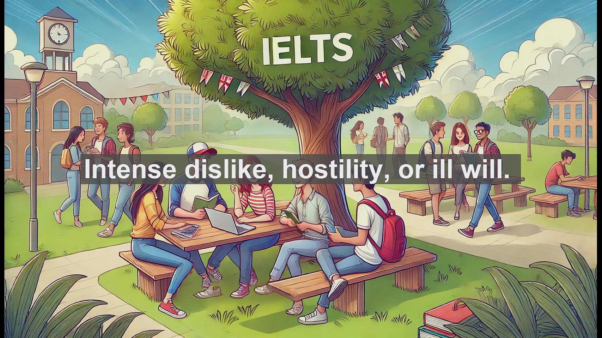 'Video thumbnail for 5000 Must Know IELTS 8.0 Vocabulary - Animus: Understanding Deep-Rooted Hostility'