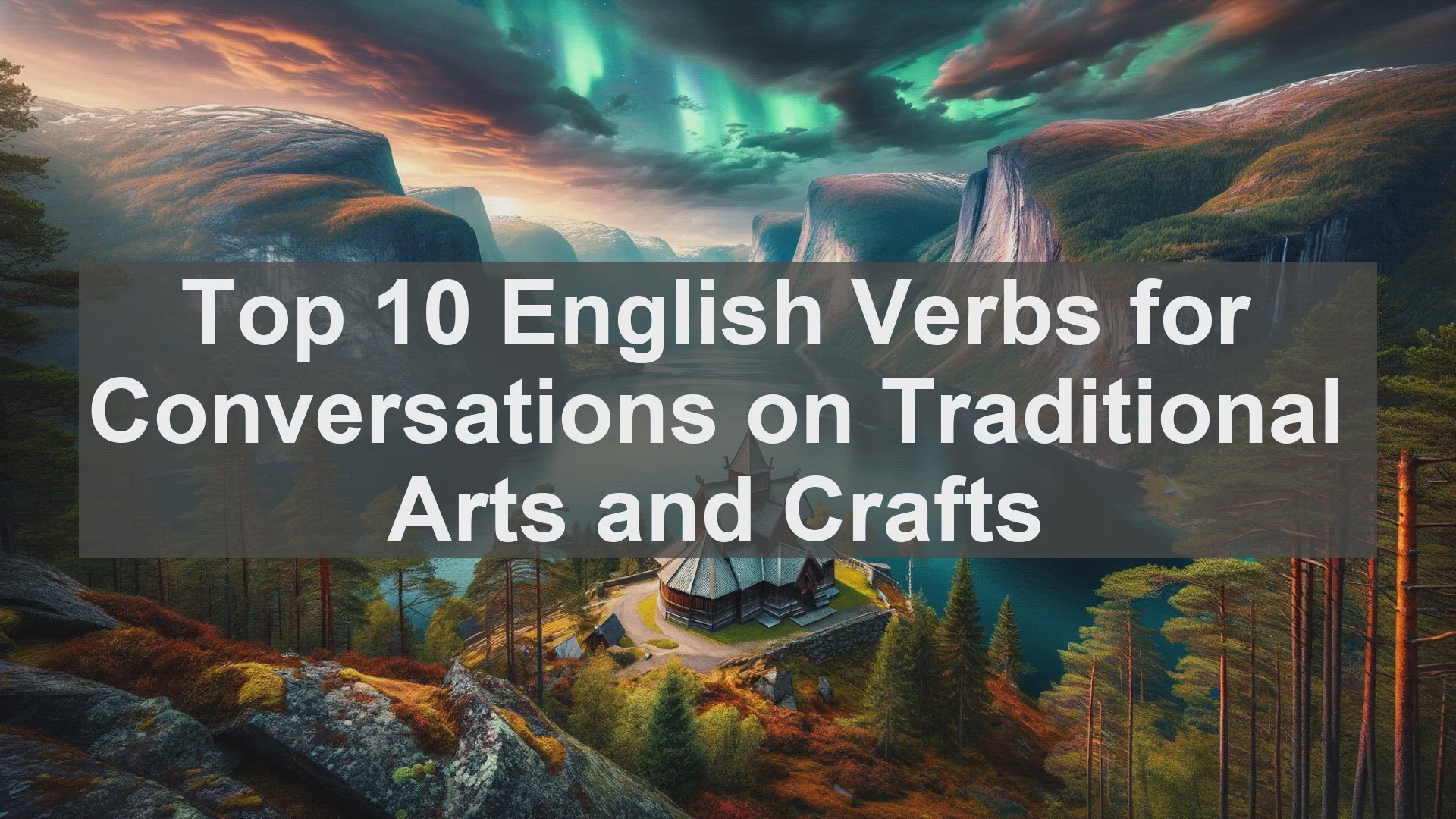 'Video thumbnail for Top 10 English Verbs for Conversations on Traditional Arts and Crafts'