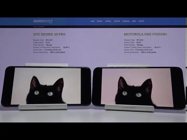 Video thumbnail for Display Comparison HTC Desire 20 Pro vs Motorola One Fusion+