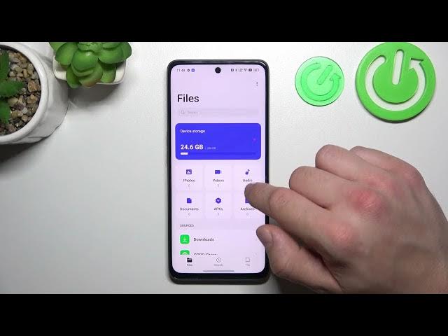Video thumbnail for Use Files Manager on OPPO A1 - Check Downloaded Files